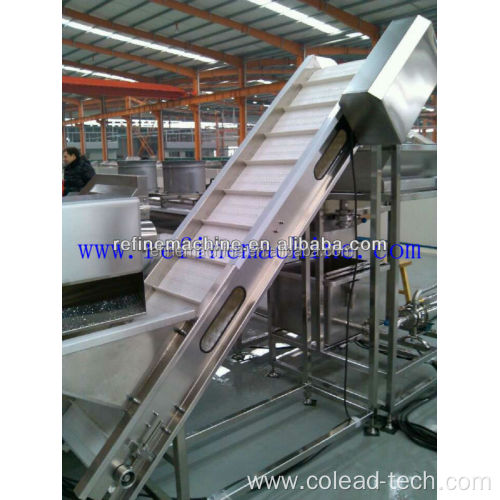 SUS 304 stainless steel vegetable and fruit conveyor